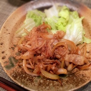 塩麹でやわらか～豚ロースのしょうが焼き